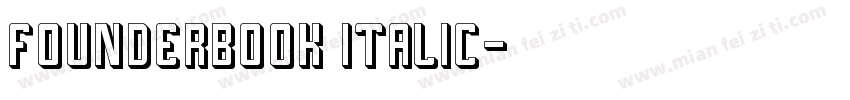 FounderBook Italic字体转换